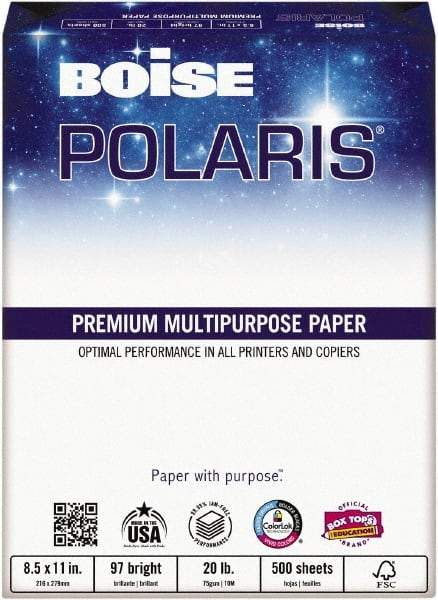 Boise - 2,500 Sheets White Photo Paper - Use with Laser Printers, Inkjet Printers, Copiers - Caliber Tooling