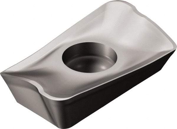 Sandvik Coromant - R390170408 ML Grade 1040 Carbide Milling Insert - TiAlN Finish, 3/16" Thick, 9.6mm Inscribed Circle, 0.8mm Corner Radius - Caliber Tooling