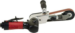 Chicago Pneumatic - 1 x 18 Inch, 22,000 RPM Air Belt Sander - 0.75 Hp, 1/4 Inch Inlet, 7.95 CFM Air Consumption, Rear Exhaust - Caliber Tooling