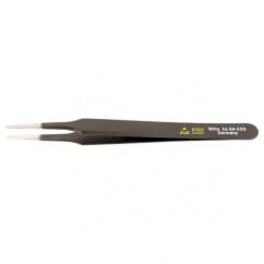 2A SA FLAT ROUND TWEEZERS - Caliber Tooling