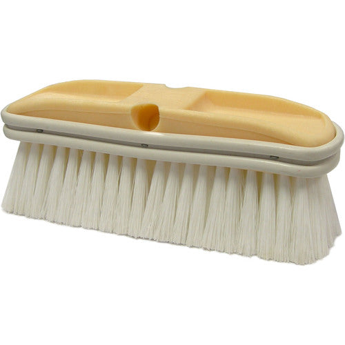 9 1/2″ × 2 3/4″ - Flagged White Polystyrene Truck Wash Industrial Hand Brush - Caliber Tooling