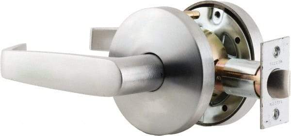 Falcon - Storeroom Lever Lockset for 1-3/8 to 1-7/8" Thick Doors - 2-3/4" Back Set, SFIC Cylinder, Stainless Steel, Satin Chrome Finish - Caliber Tooling