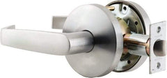 Falcon - Storeroom Lever Lockset for 1-3/8 to 1-7/8" Thick Doors - 2-3/4" Back Set, 6 Pin C Keyway Cylinder, Stainless Steel, Satin Chrome Finish - Caliber Tooling