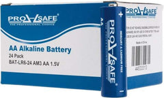 PRO-SAFE - Size AA, Alkaline, Standard Battery - 1.5 Volts, Flat Terminal, LR6 - Caliber Tooling