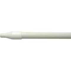 60″ Fiberglass Handle, Threaded, 1″ Diameter, White, Food Service - Caliber Tooling