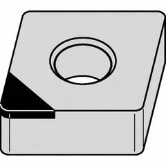 Kennametal - CNGA432 F Grade KD1425 Polycrystalline Diamond (PCD) Turning Insert - 80° Diamond, 1/2" Inscr Circle, 3/16" Thick, 1/32" Corner Radius - Caliber Tooling