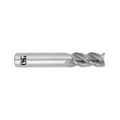 9/16 Dia. x 3-1/2 Overall Length 3-Flute Square End Solid Carbide SE End Mill-Round Shank-Center Cutting-Uncoated - Caliber Tooling