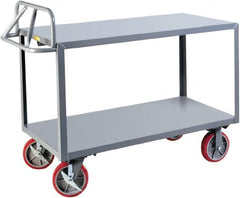 Little Giant - 3,600 Lb Capacity, 24" Wide x 41-1/2" Long x 42" High Shelf Cart - 2 Shelf, Steel - Caliber Tooling