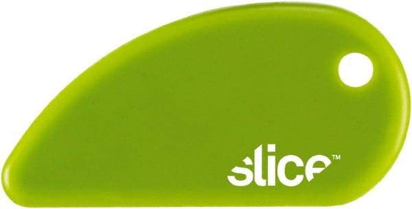 Slice - Fixed Safety Cutter - 62mm Blade, Green Non-Slip Comfort Handle, 1 Blade Included - Caliber Tooling