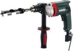 Metabo - 1/2" Keyed Chuck, 0 to 650 RPM, Pistol Grip Handle Electric Drill - 6.7 Amps, 120 Volts, Non-Reversible - Caliber Tooling