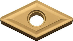 Kyocera - DNMG432 Grade PV7005 Cermet Turning Insert - TiC/TiN (Megacoat) Finish, 55° Diamond, 1/2" Inscr Circle, 3/16" Thick, 1/32" Corner Radius - Caliber Tooling