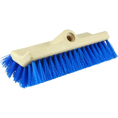 10″ Bi-Level Scrub Brush, Stiff Crimped Polypropylene Fill - Caliber Tooling