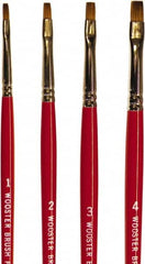 Wooster Brush - #1 Sable Artist's Paint Brush - 1/8" Wide, 17/64" Bristle Length, 5-3/4" Plastic Handle - Caliber Tooling