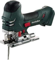 Metabo - 18 Volt, 3,000 SPM, 5-1/4" Stroke Length, Lithium-Ion Cordless Jigsaw - 45° Cutting Angle, Series M18 - Caliber Tooling