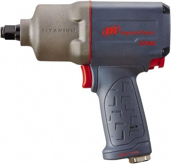 Ingersoll-Rand - 1/2" Drive, 8,500 RPM, 930 Ft/Lb Torque Impact Wrench - Pistol Grip Handle, 1,220 IPM, 24 CFM, 90 psi, 1/4" NPT Inlet - Caliber Tooling