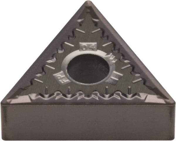 Kennametal - TNMG331 FP Grade KCU10 Carbide Turning Insert - AlTiN Finish, 60° Triangle, 3/8" Inscr Circle, 3/16" Thick, 1/64" Corner Radius - Caliber Tooling