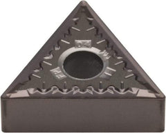 Kennametal - TNMG432 FP Grade KCU10 Carbide Turning Insert - AlTiN Finish, 60° Triangle, 1/2" Inscr Circle, 3/16" Thick, 1/32" Corner Radius - Caliber Tooling