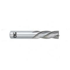 1 Dia. x 4 Overall Length 4-Flute Square End Solid Carbide SE End Mill-Round Shank-Center Cutting-Uncoated - Caliber Tooling