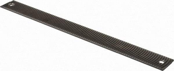 PFERD - 14" Long, Bastard Cut, Flat American-Pattern File - Curved Cut, 1/4" Overall Thickness, Flexible - Caliber Tooling