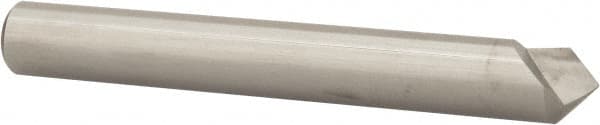 1/4″ Head Diam, 1/4″ Shank Diam, 1 Flute 90° Solid Carbide Countersink Bright Finish, 2″ OAL, Single End