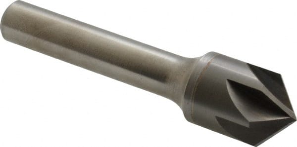 Keo - 5/8" Head Diam, 3/8" Shank Diam, 6 Flute 100° Solid Carbide Countersink - Caliber Tooling