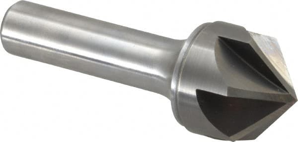 Keo - 1" Head Diam, 1/2" Shank Diam, 6 Flute 100° Solid Carbide Countersink - Caliber Tooling