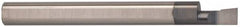 Accupro - 0.08" Min Bore Diam, 0.15" Max Bore Depth, 1/8 Shank Diam, Boring Bar - Right Hand Cut, Solid Carbide, TiAlN Finish - Exact Industrial Supply