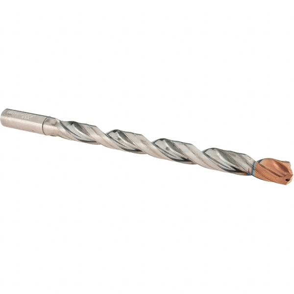 Walter-Titex - 5/8" 140° Spiral Flute Solid Carbide Taper Length Drill Bit - Caliber Tooling