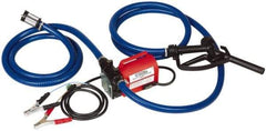 Tuthill - 10 GPM, 3/4" Hose Diam, Pump - 3/4" Inlet, 3/4" Outlet, 12 Volts, 8' Hose Length, 1/5 hp - Caliber Tooling