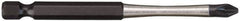 Milwaukee Tool - #2 Phillips Screwdriver Bit - 1/4" Hex Drive, 3-1/2" OAL - Caliber Tooling