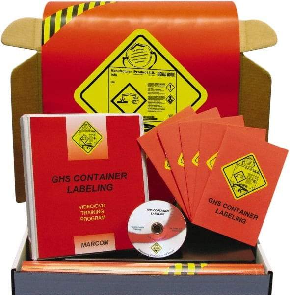 Marcom - GHS Container Labeling, Multimedia Training Kit - 12 Minute Run Time DVD, 1 Course, English - Caliber Tooling