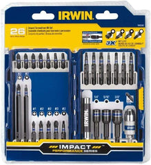 Irwin - 26 Piece, Phillips, Square, Torx, Hex Nutsetter Handle, Drive Set - 1/4 to 3/8" Hex, #1 to #3 - Caliber Tooling