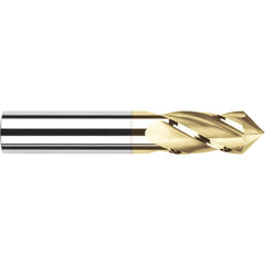 Harvey Tool - 5/16" Diam, 13/16" LOC, 4 Flute 90° Point Angle Solid Carbide Drill Mill