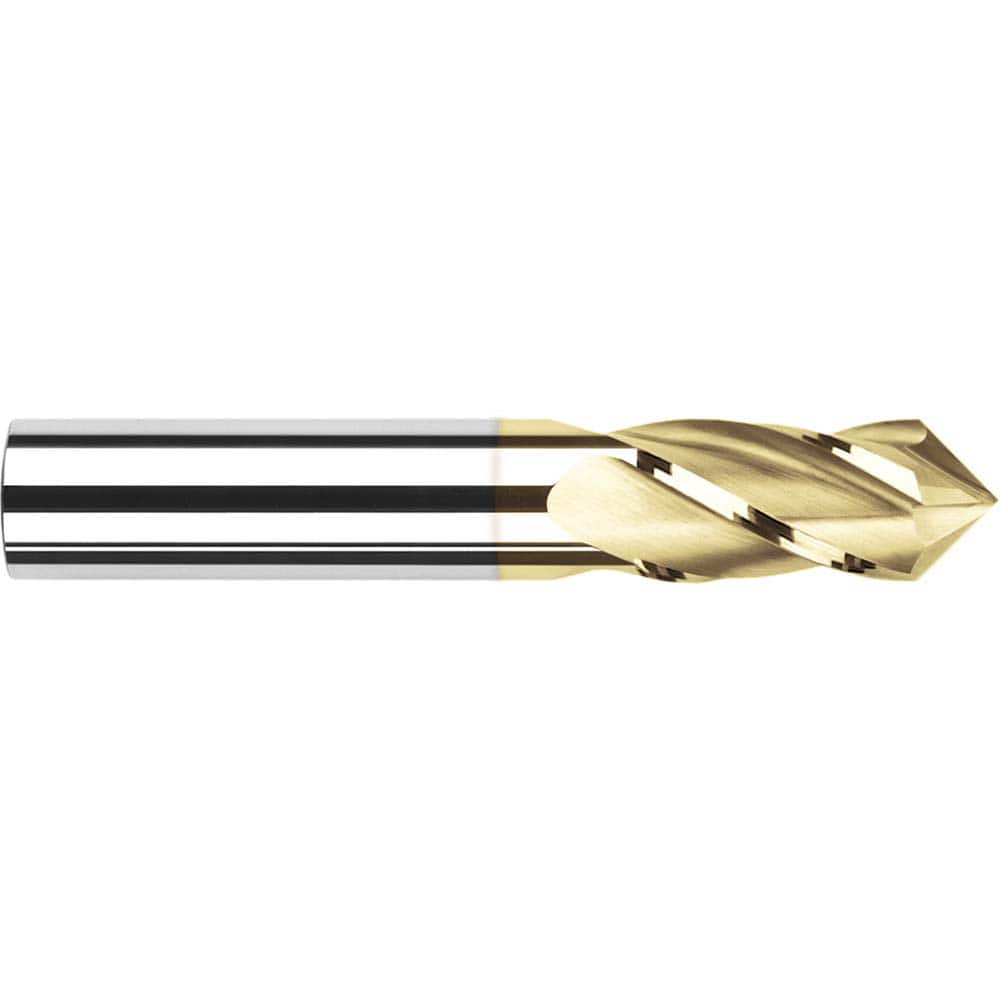 Harvey Tool - 5/16" Diam, 13/16" LOC, 4 Flute 90° Point Angle Solid Carbide Drill Mill - Exact Industrial Supply