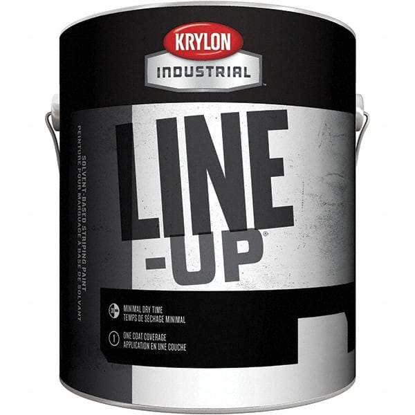 Krylon - Yellow Striping Paint - 350' Coverage at 4" Wide, Solvent-Based Formula - Caliber Tooling