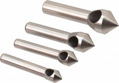 Keo - 4 Piece, 5/16 to 5/8" Head Diam, 82° Included Angle, Single End Countersink Set - Caliber Tooling