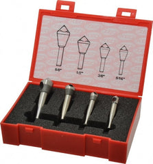 Keo - 4 Piece, 5/16 to 5/8" Head Diam, 90° Included Angle, Single End Countersink Set - Caliber Tooling