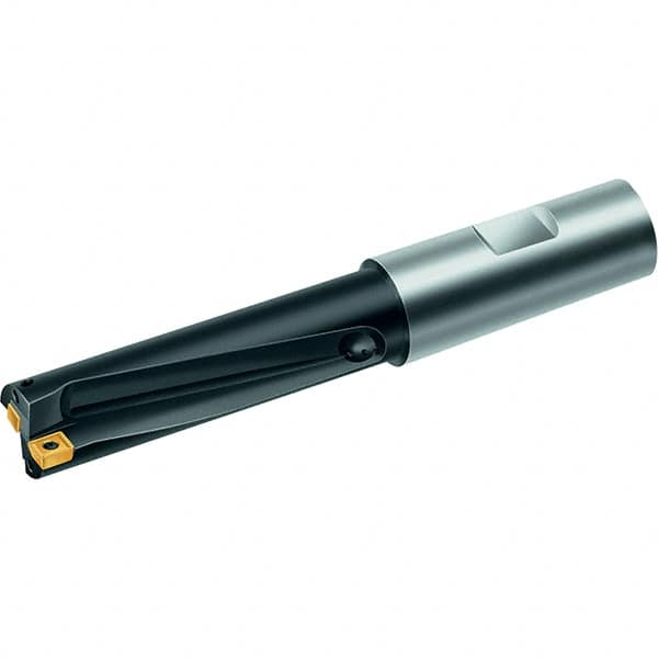 Walter - 1.64" Max Drill Depth, 3xD, 0.547" Diam, Indexable Insert Drill - 2 Inserts, 3/4" Shank Diam, Straight Shank - Caliber Tooling