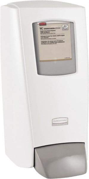 Rubbermaid - 2 L Liquid Hand Soap Dispenser - Plastic, Hanging, White - Caliber Tooling