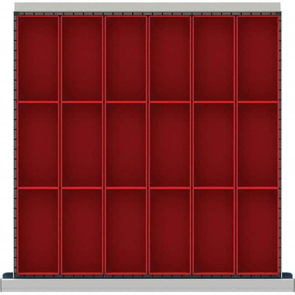 LISTA - 18-Compartment Drawer Divider Layout for 3.15" High Drawers - Caliber Tooling