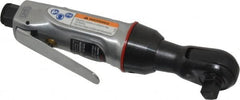 Ingersoll-Rand - 3/8" Drive, 250 RPM, 25 Ft/Lb Torque Ratchet Wrench - Inline Handle, 3 CFM, 1/4" NPTF Inlet - Caliber Tooling