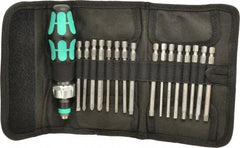 Wera - 17 Piece, Screwdriver Bit and Socket Set - #1, #2 & #3 Phillips - Caliber Tooling