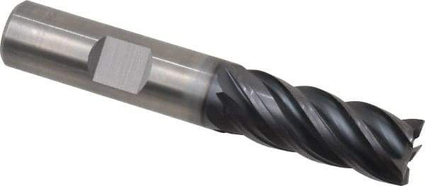 Kennametal - 1/2", 5 Flute, Solid Carbide, 0.015" Corner Radius End Mill - 3" OAL, 1-1/4" LOC - Caliber Tooling