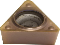 Sumitomo - TPMT222 ENF Grade AC510U Carbide Turning Insert - TiAlN/AlCrN Finish, 60° Triangle, 1/4" Inscr Circle, 1/8" Thick, 1/32" Corner Radius - Caliber Tooling