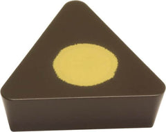 Sumitomo - TPMN221 Grade AC420K Carbide Turning Insert - Proprietary Finish, 60° Triangle, 1/4" Inscr Circle, 1/8" Thick, 1/64" Corner Radius - Caliber Tooling