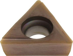 Sumitomo - TPGG222 SD Grade AC530U Carbide Turning Insert - TiAlN/AlCrN Finish, 60° Triangle, 1/4" Inscr Circle, 1/8" Thick, 1/32" Corner Radius - Caliber Tooling