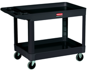 HD Utility Cart - 2 shelf 24 x 36 - 500 lb Capacity - Handle -- Storage compartments, holsters and hooks - Caliber Tooling