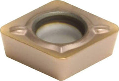 Sumitomo - CPMT32.52 ESU Grade AC510U Carbide Turning Insert - TiAlN/AlCrN Finish, 80° Diamond, 3/8" Inscr Circle, 5/32" Thick, 1/32" Corner Radius - Caliber Tooling