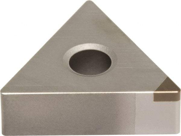 Sumitomo - NU-TNMA431 Grade BN250 PCBN Turning Insert - Uncoated, 60° Triangle, 1/2" Inscr Circle, 3/16" Thick, 1/64" Corner Radius - Caliber Tooling