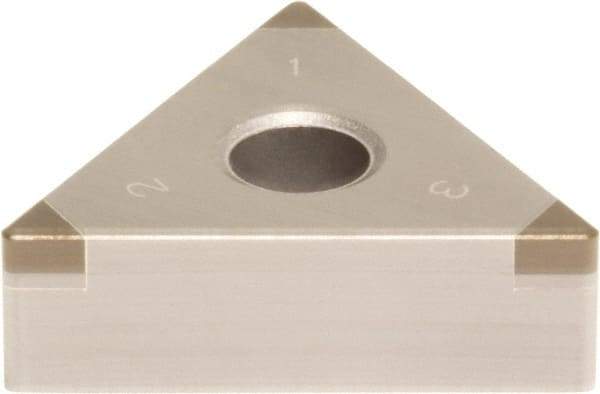 Sumitomo - 3NU-TNGA332 Grade BN7500 PCBN Turning Insert - Uncoated, 60° Triangle, 3/8" Inscr Circle, 3/16" Thick, 1/32" Corner Radius - Caliber Tooling